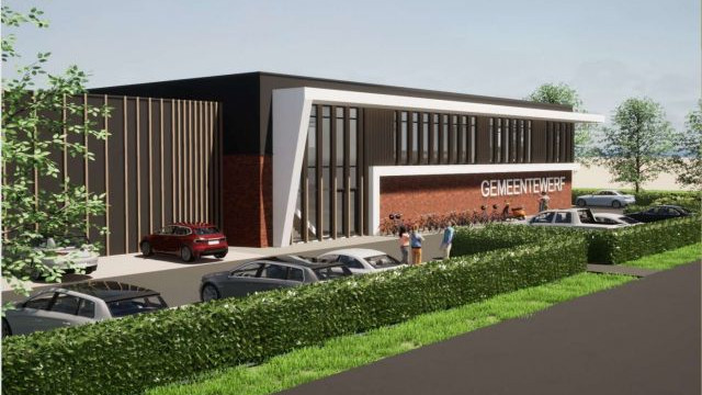 Foto: Ontwerp nieuwe gemeentewerf