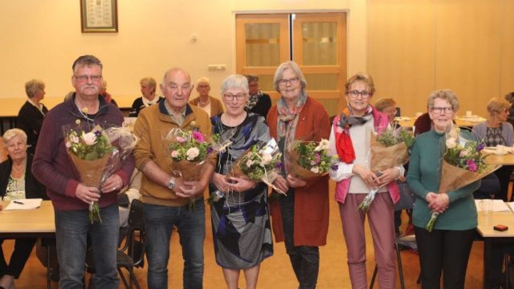 Foto: Jubilarissen bij Pro Ecclesia