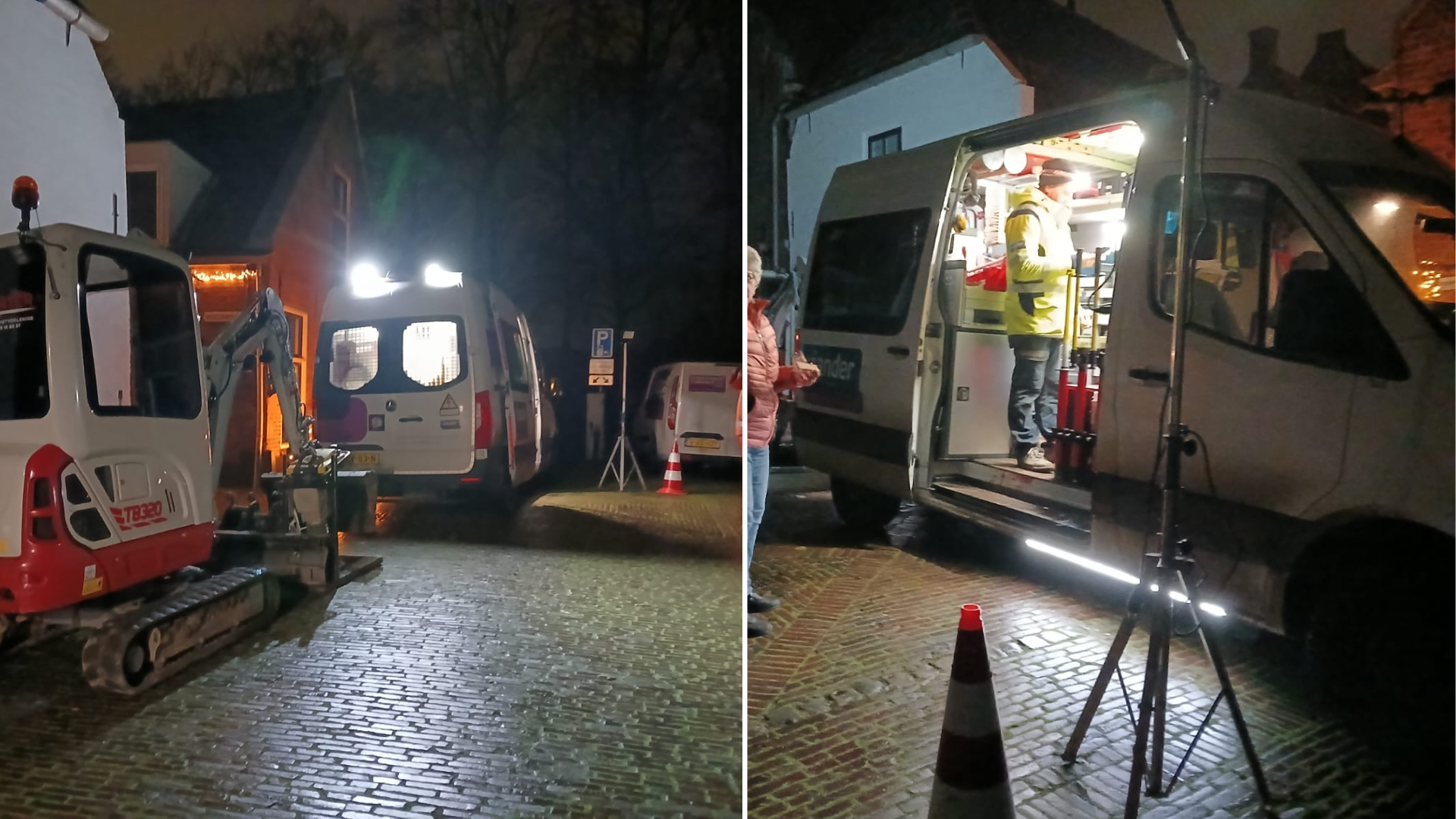 Foto: Deel binnenstad Elburg uren zonder stroom; netbeheerder werkt aan oplossing