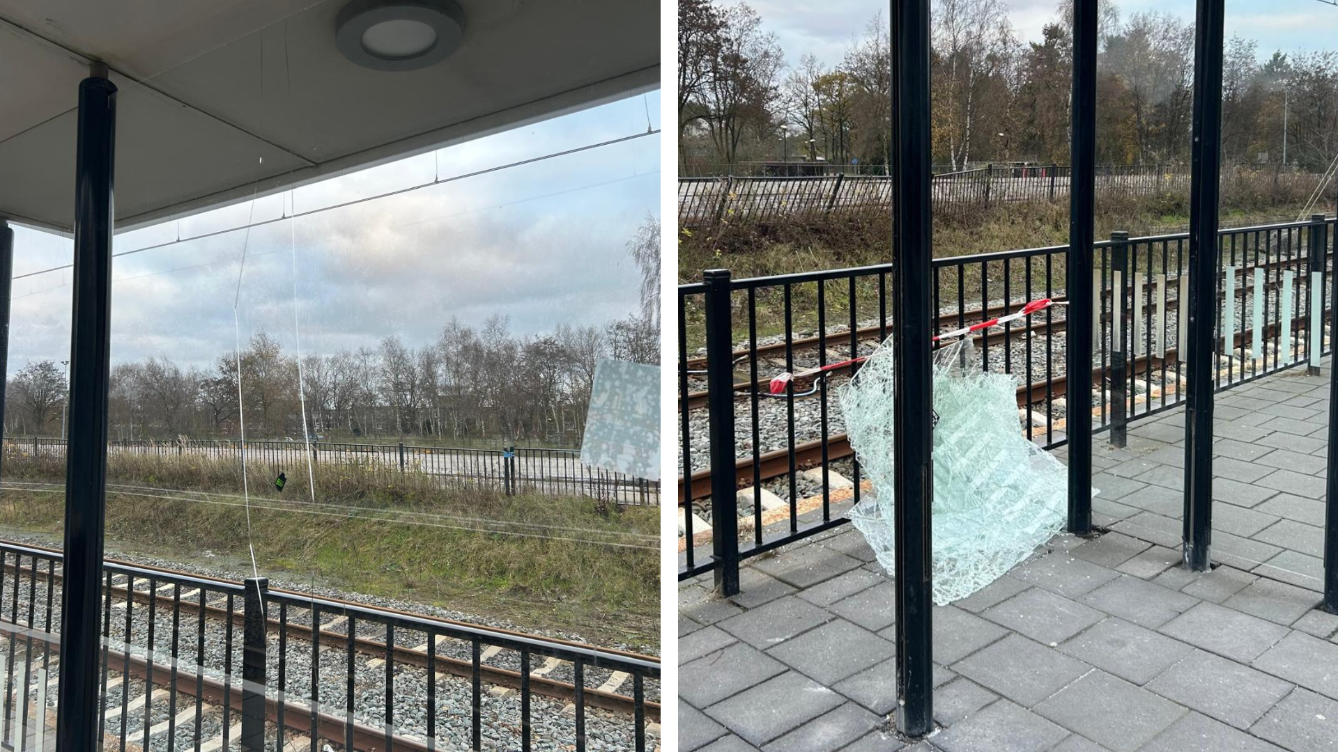 Foto: Weer ellende op station ’t Harde: ProRail kan direct aan de bak na vernielingen