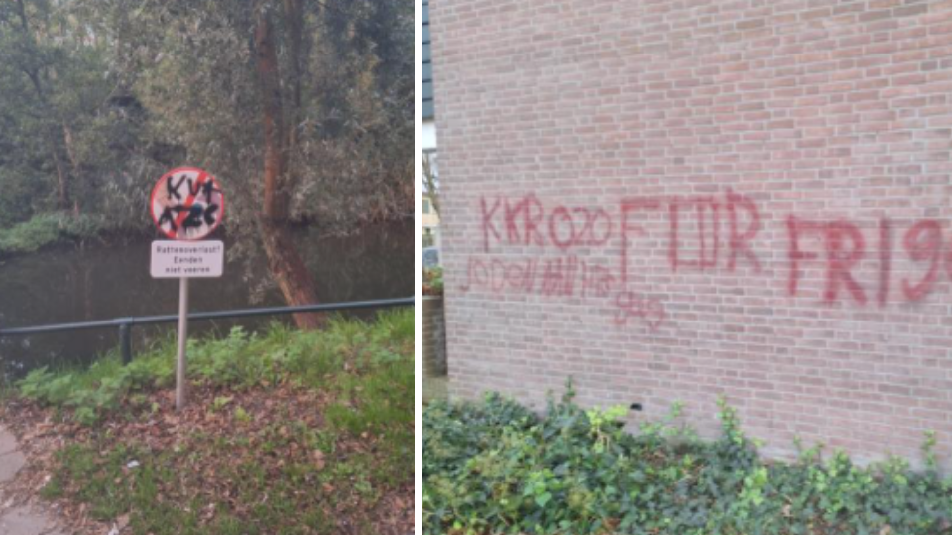 Foto: Huis beklad met haatgraffiti, Barneveldse partij stelt vragen