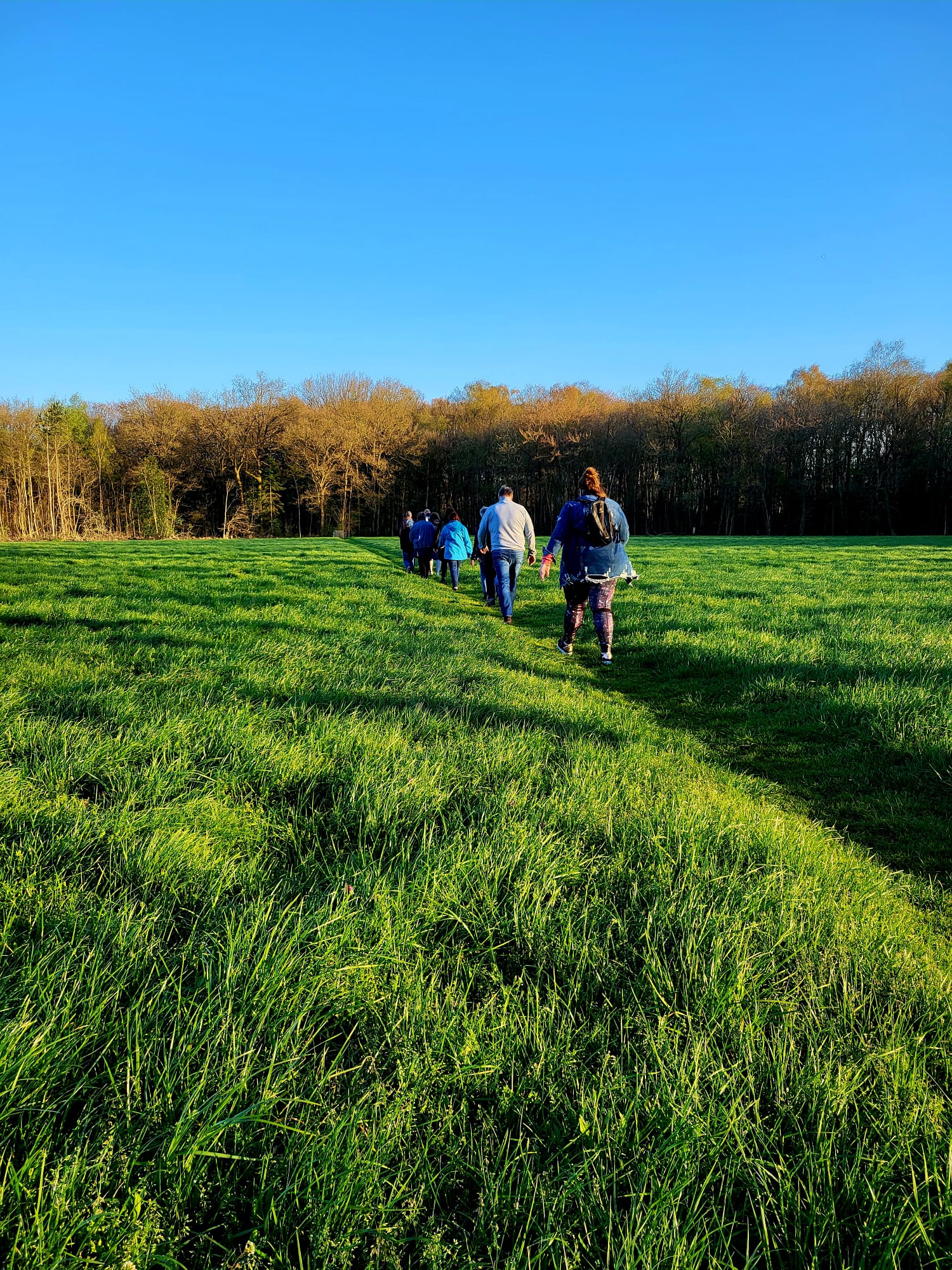 Foto: Interactie stimuleert een actieve leefstijl met een jaarlijks wandelgroep 