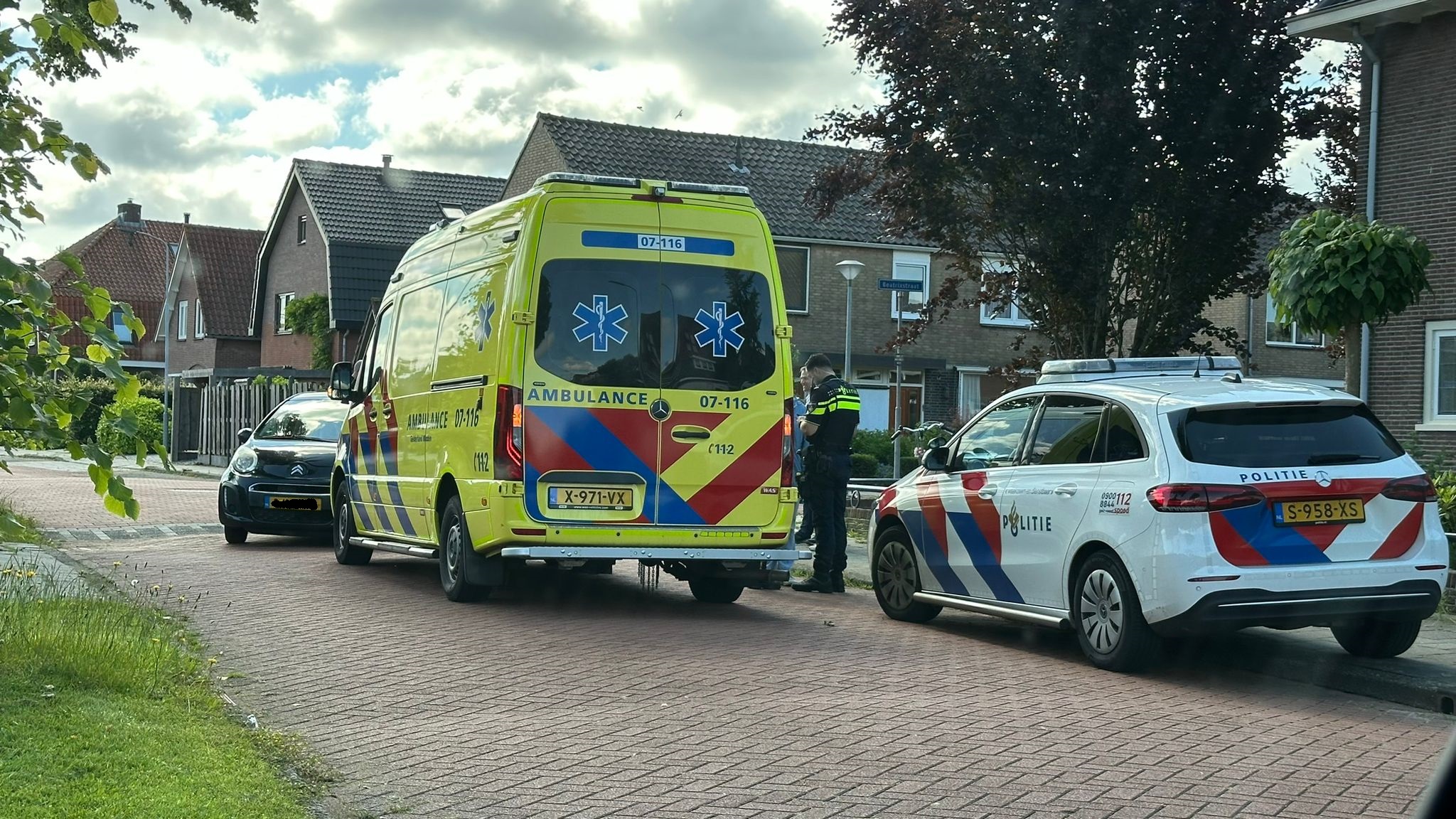 Foto: Fietser gewond na aanrijding met auto