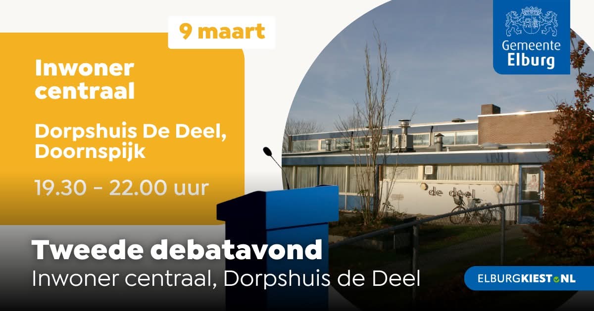 Foto: Inwoners staan centraal in de tweede debatavond,