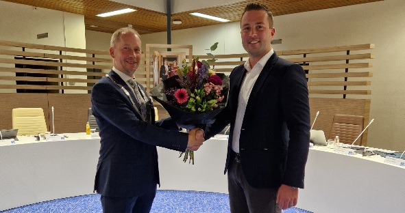 Foto: Ramon Blaauw benoemd tot raadslid voor het CDA Elburg