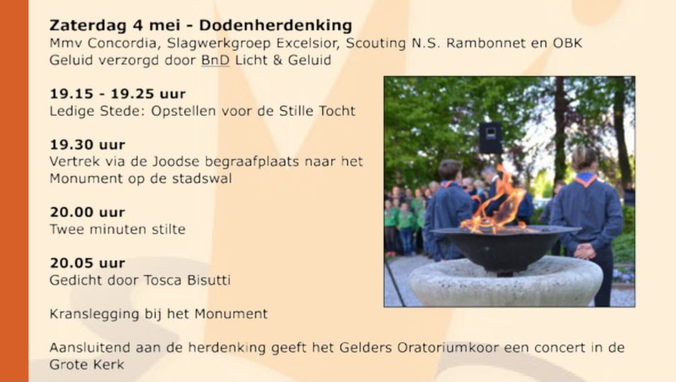 Foto: Dodenherdenking in Elburg