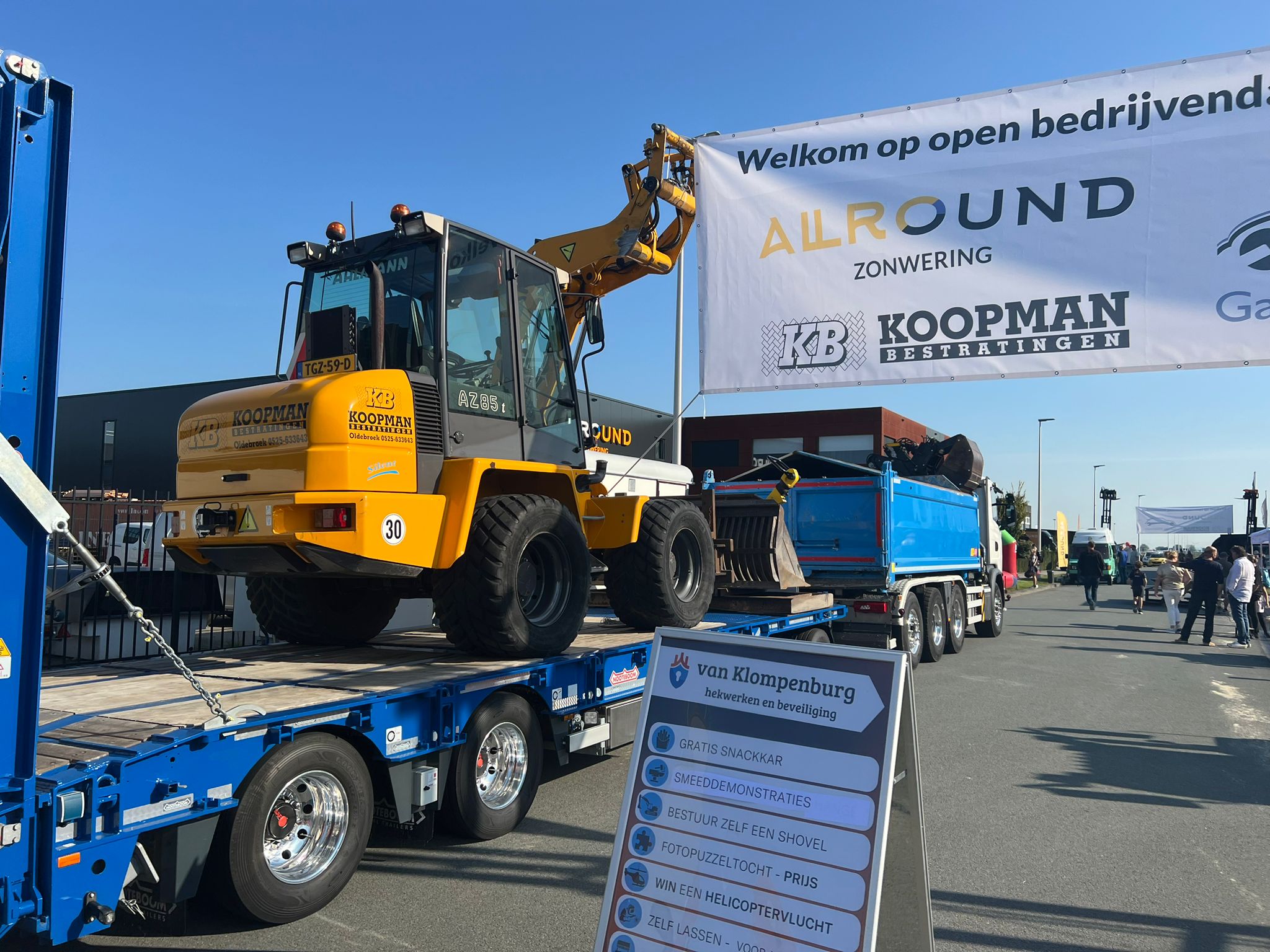 Foto: Open Dag Bedrijventerrein Broeklanden  Elburg mede door het mooie weer goed bezocht