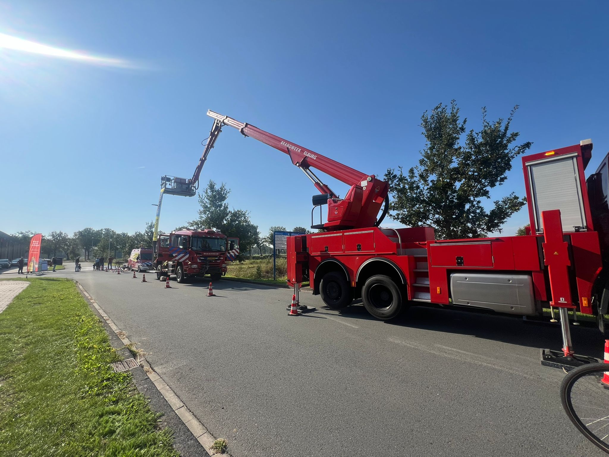 Foto: Open Dag Bedrijventerrein Broeklanden  Elburg mede door het mooie weer goed bezocht