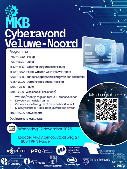 Foto: Ondernemersavond over digitale veiligheid op de Noord-Veluwe