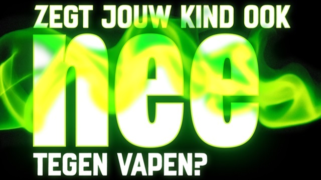 Foto: Campagne ‘Nee tegen vapen’: Help je kind nee te zeggen