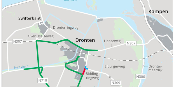 Foto: Werkzaamheden kruispunt Biddingringweg – Elburgerweg: aanleg nieuwe rotonde