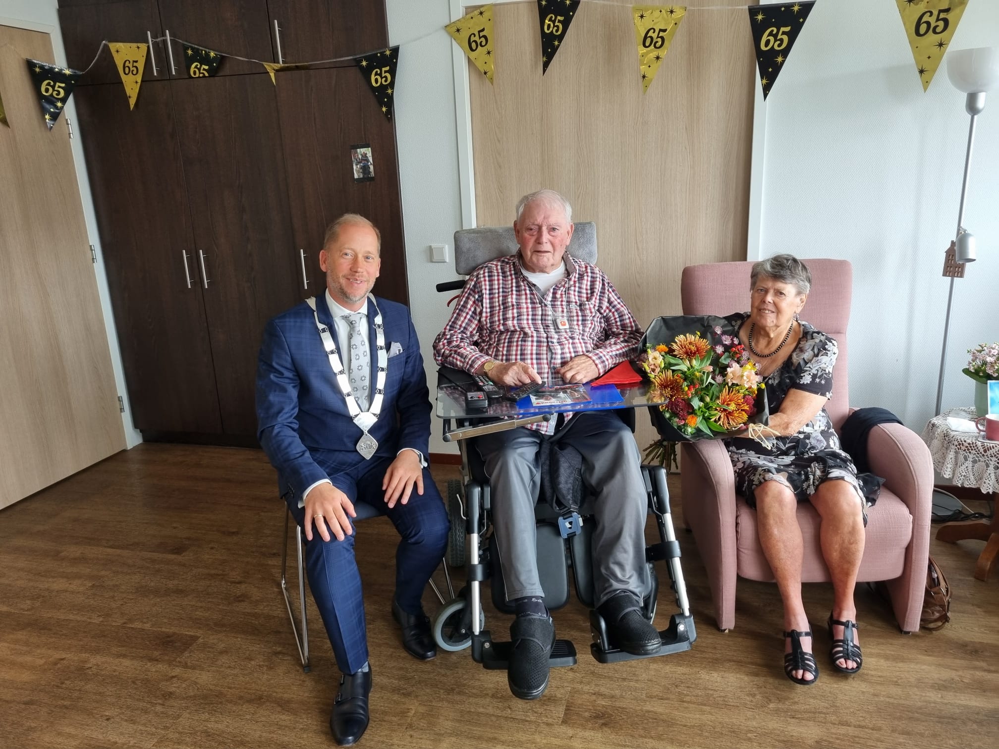Foto: Diamanten huwelijk echtpaar Van der Ham