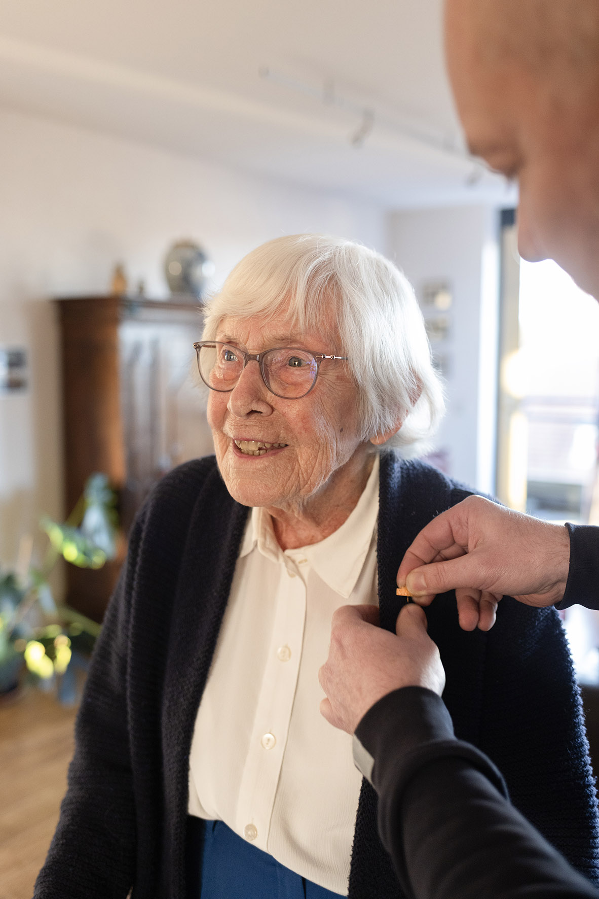 Foto: Oma Gena: Al 81 jaar trouw donateur van de KNRM