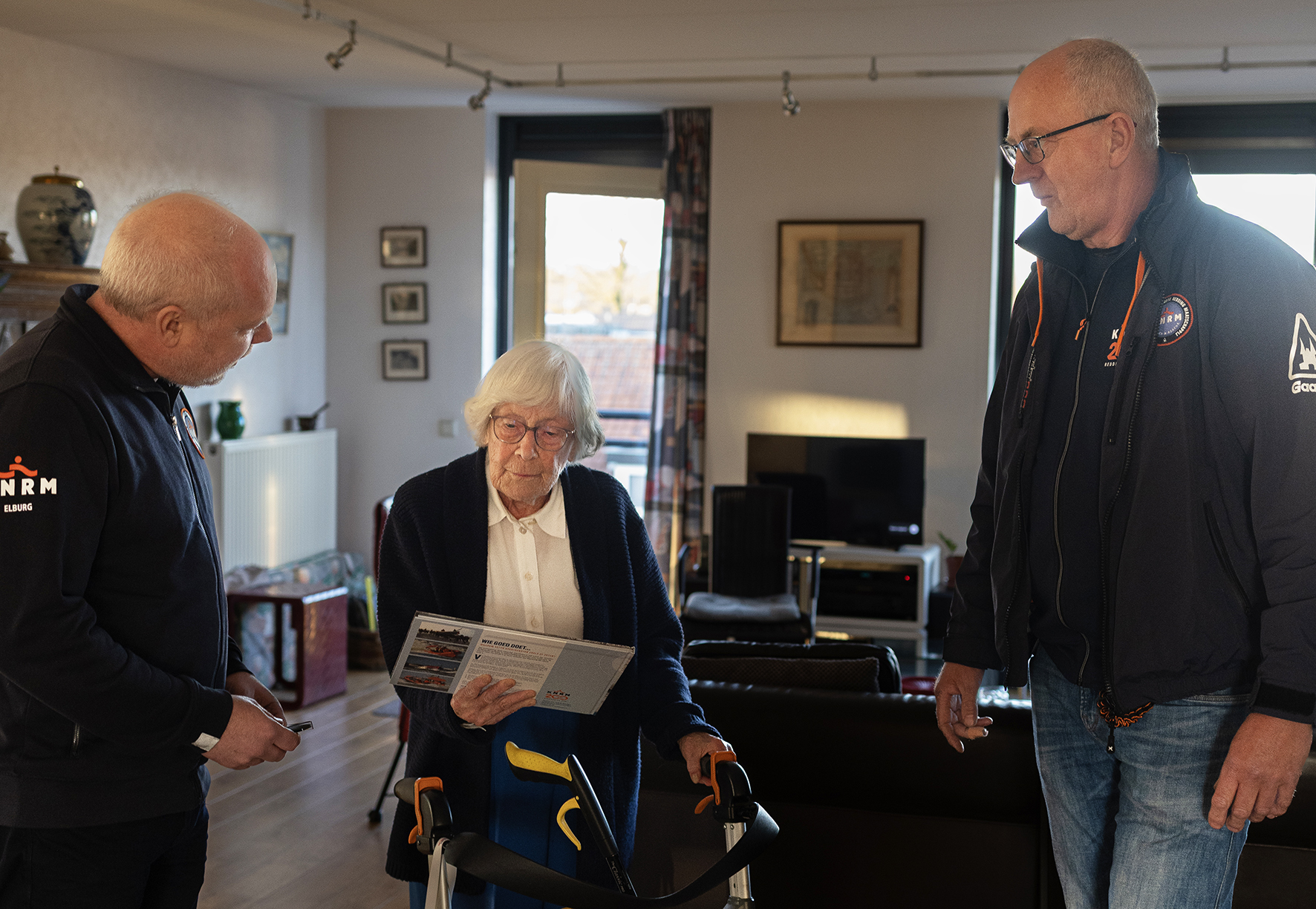 Foto: Oma Gena: Al 81 jaar trouw donateur van de KNRM