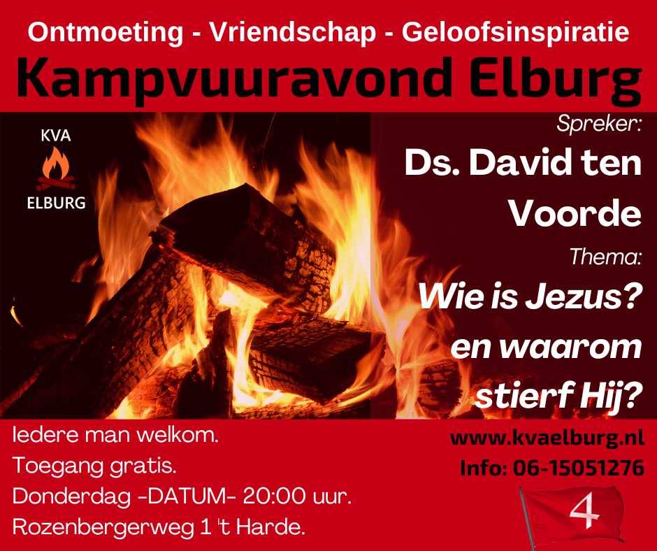 Foto: Kampvuuravond voor mannen