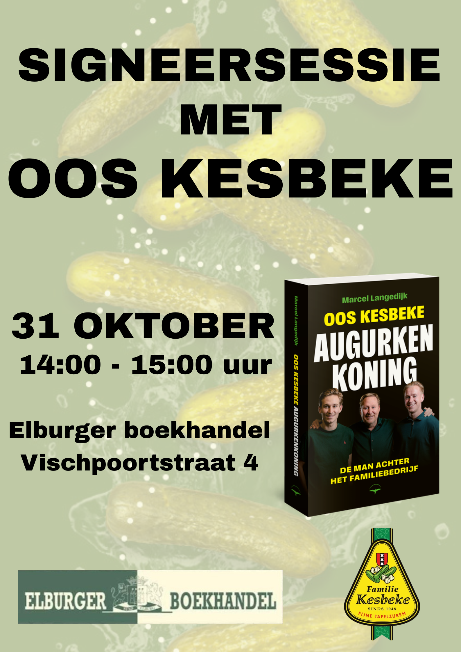 Foto: Signeersessie met Oos Kesbeke bij Elburger Boekhandel
