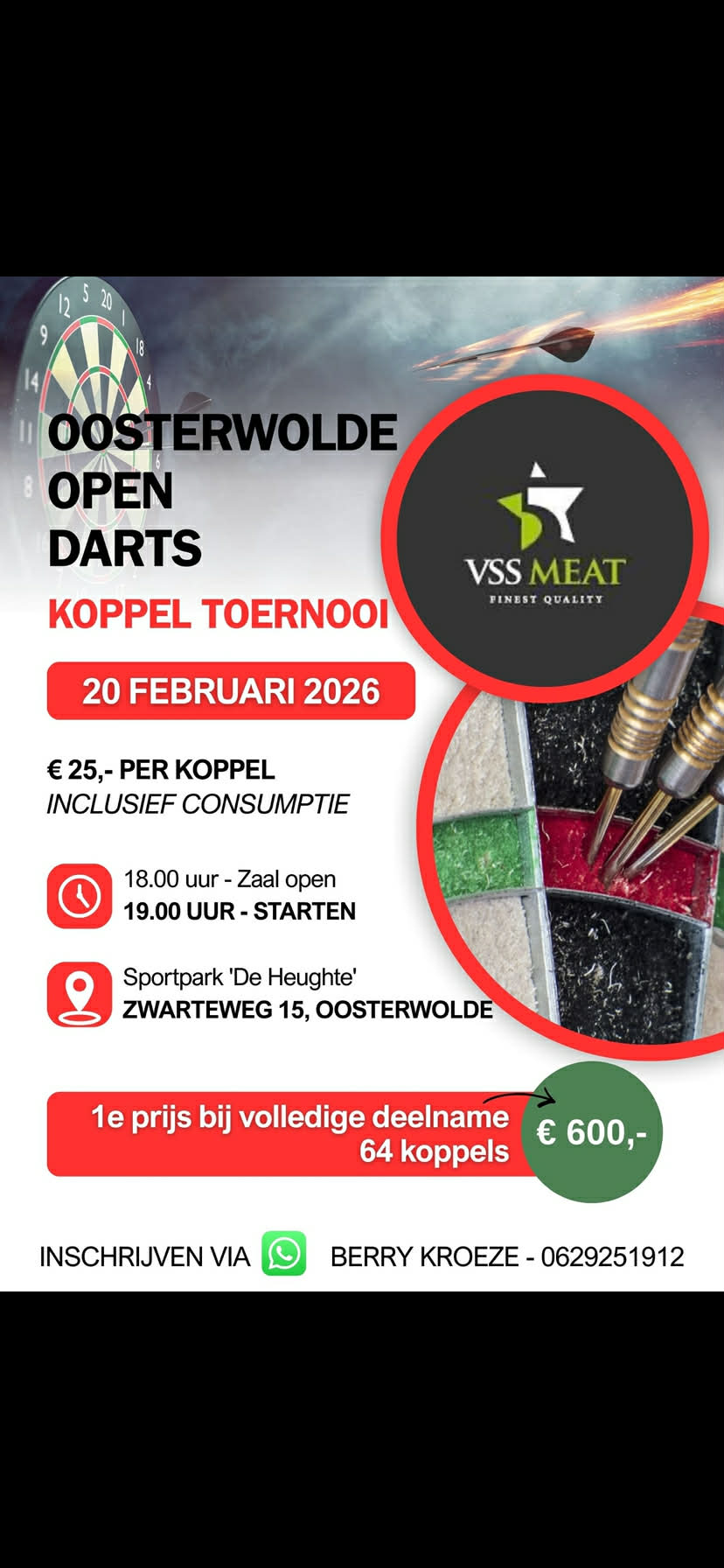 Foto: Oosterwolde Open Darts – Koppeltoernooi 