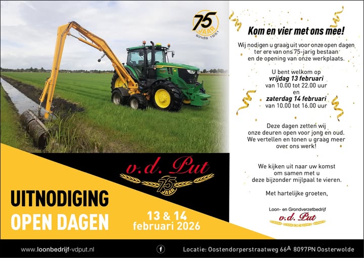 Foto: Opendagen 75 jaar familiebedrijf van der Put
