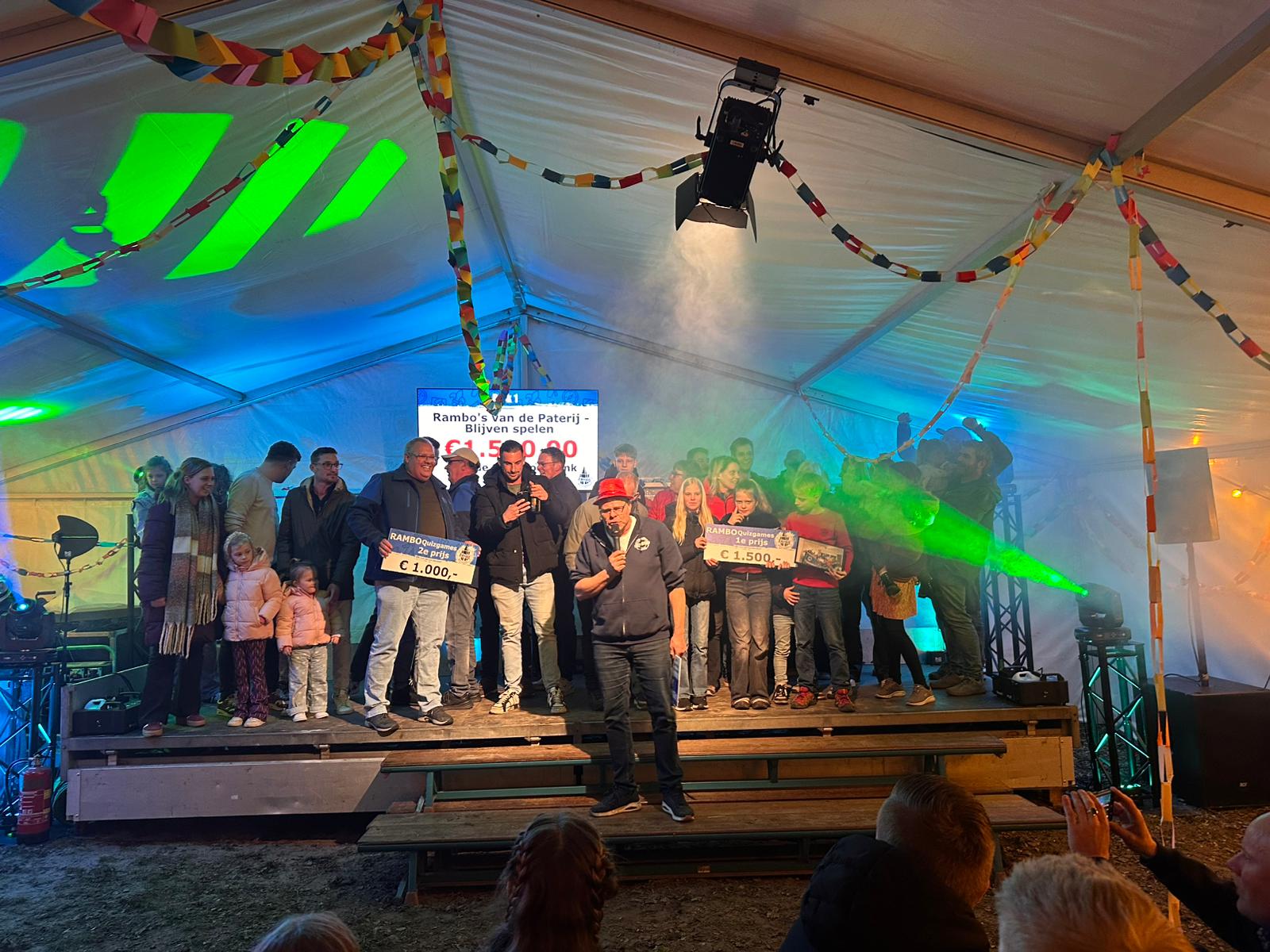 Foto: Awards uitgereikt aan deelnemers Rambo Quizgames