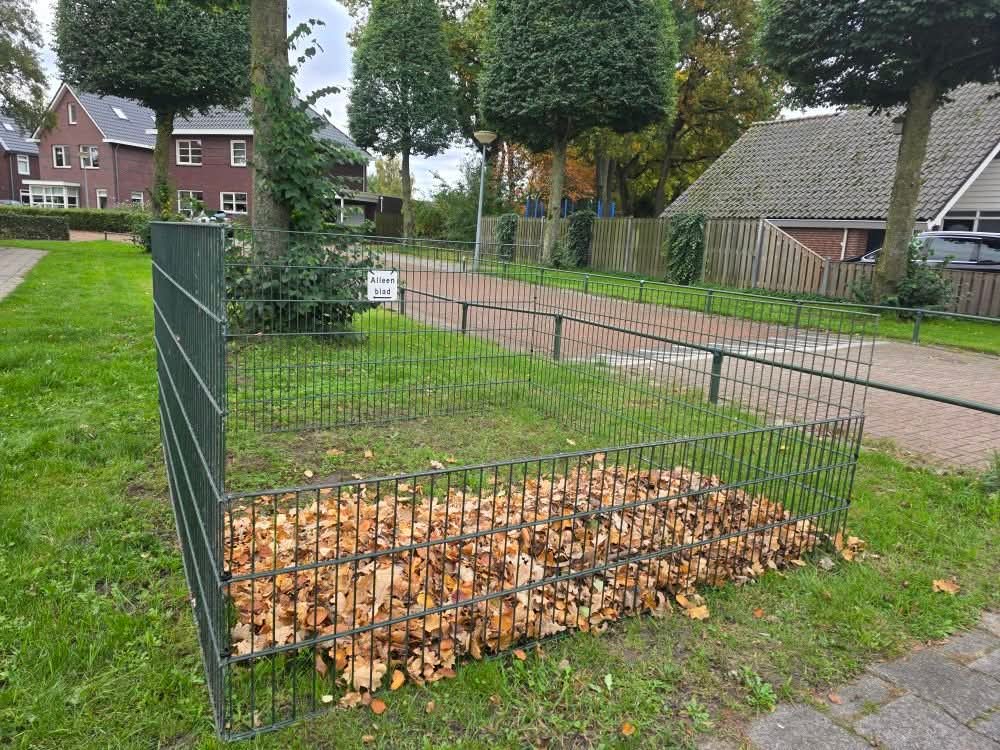 Foto: Gemeente plaatst deze week bladkorven binnen de bebouwde kom