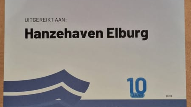 Foto: Blauwe Vlag voor Hanzehaven Elburg – 10e keer op rij