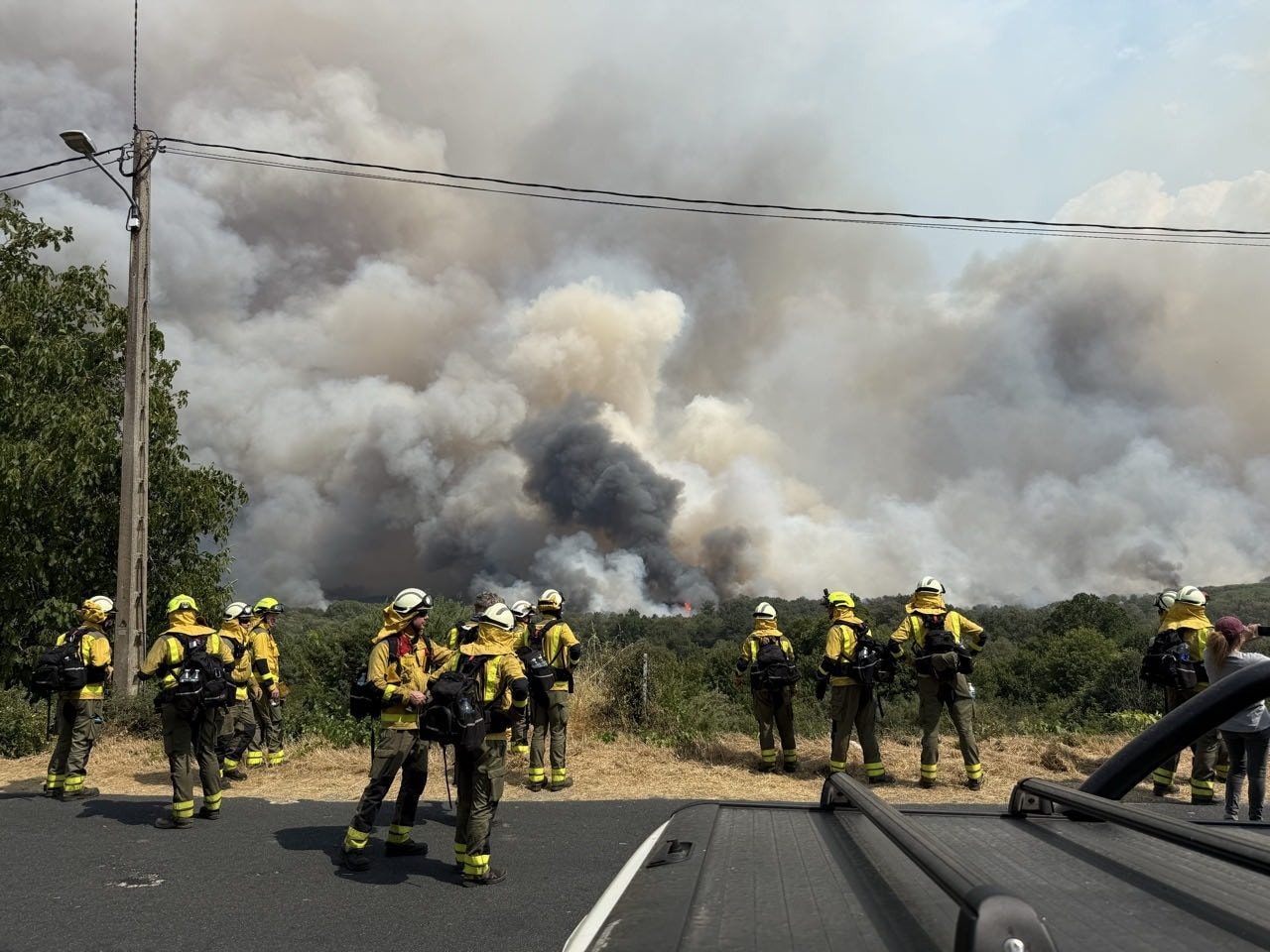 Foto: Arjan Bruijnes veilig terug uit natuurbrandmissie in Galicië