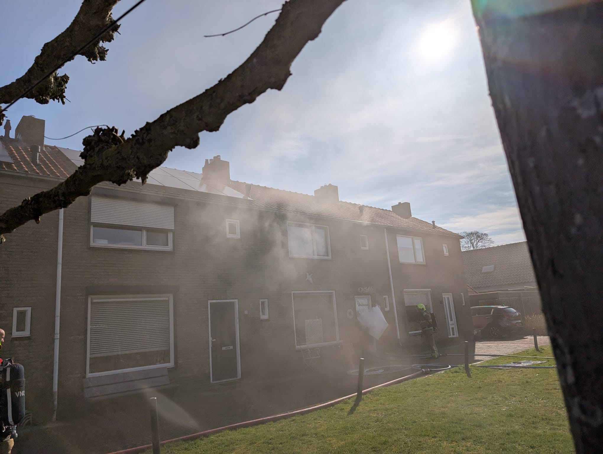 Foto: Keukenbrand in woning Nijenbeekstraat Elburg