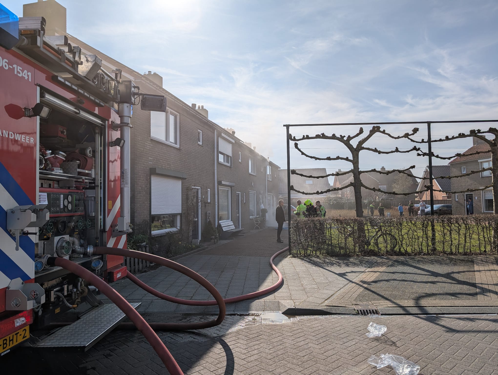 Foto: Keukenbrand in woning Nijenbeekstraat Elburg