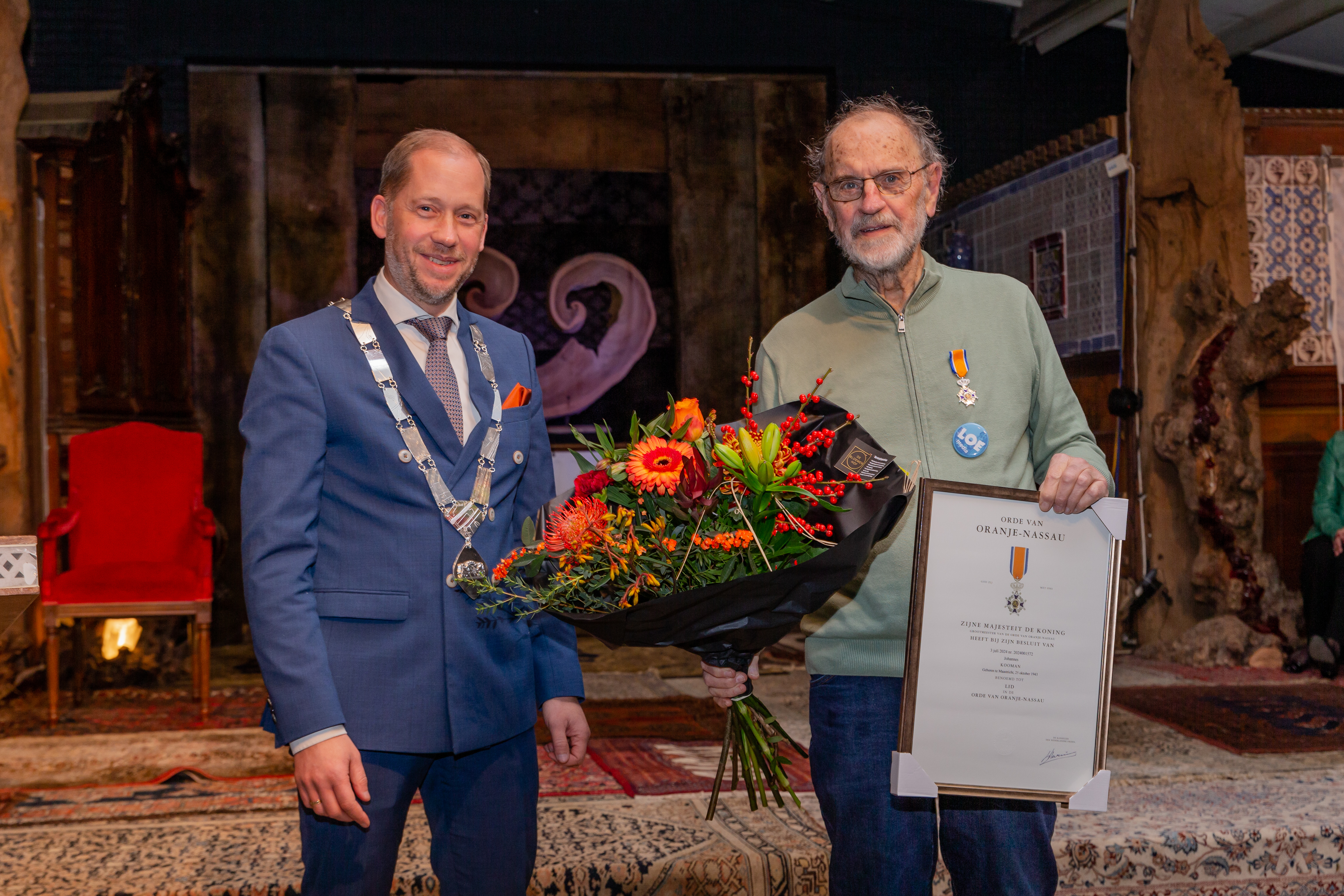 Foto: Koninklijke onderscheiding en het Torenbosje in WWWW