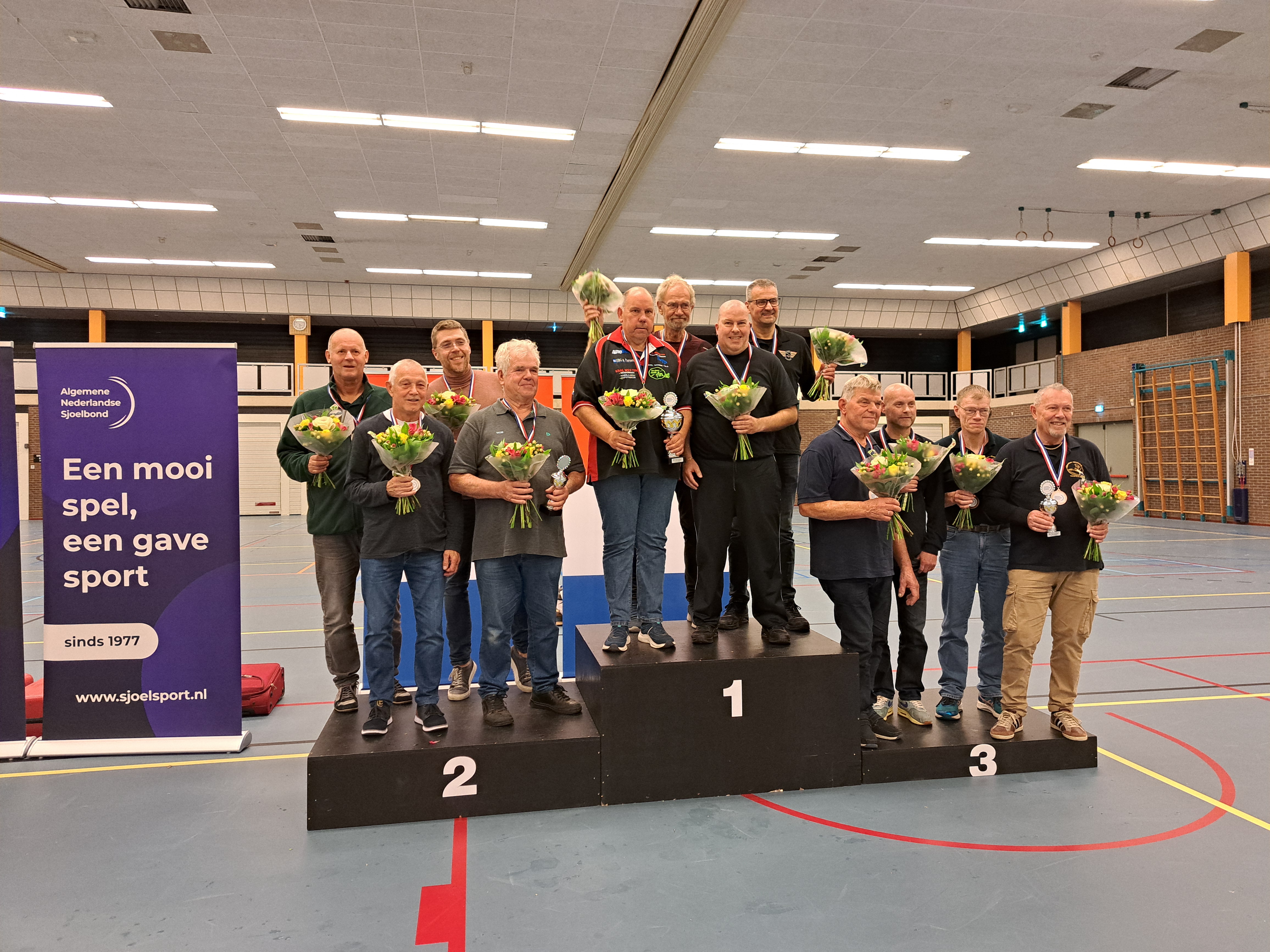 Foto: NK team sjoelen in Barneveld