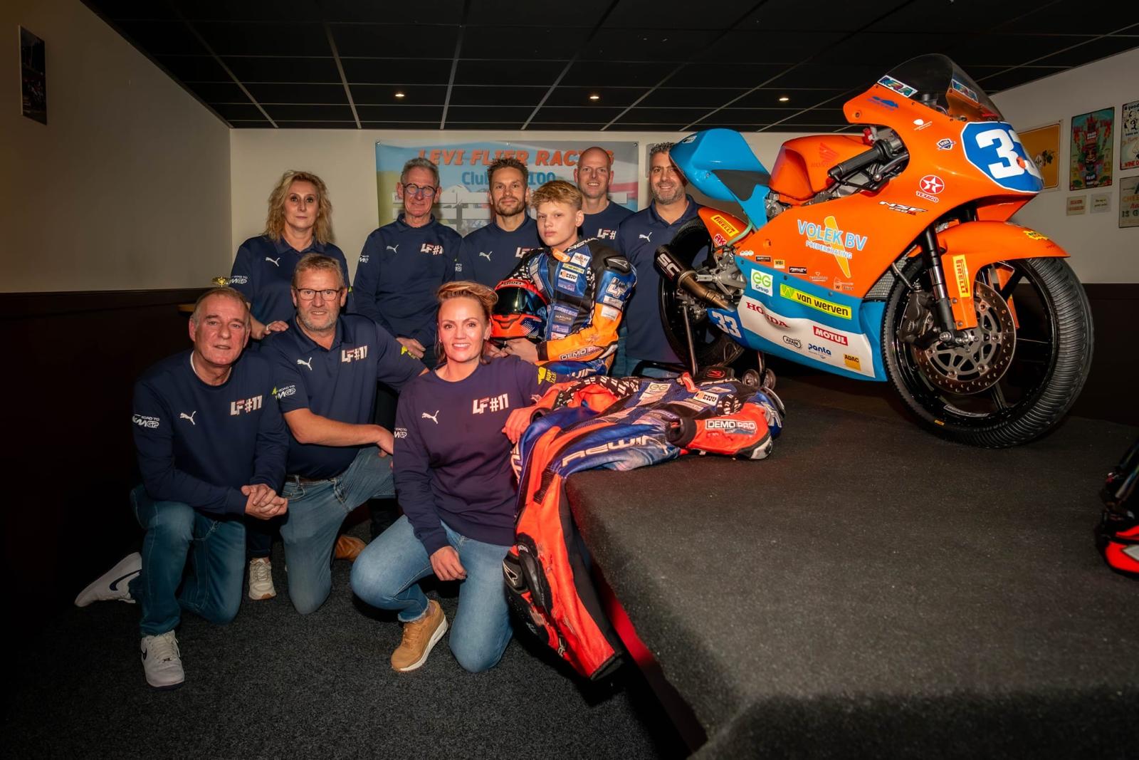 Foto: VIDEO | 14-jarige Levi Flier Presenteert Ambitieuze 'Road to MotoGP'