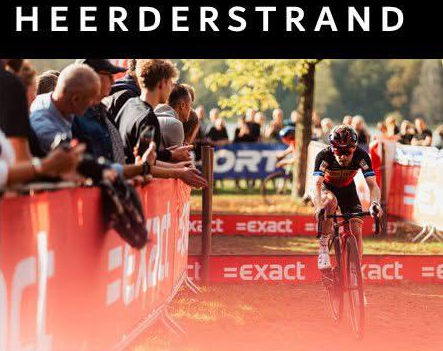 Foto: Wereldkampioene Fem van Empel van start in veldrit op Heerderstrand