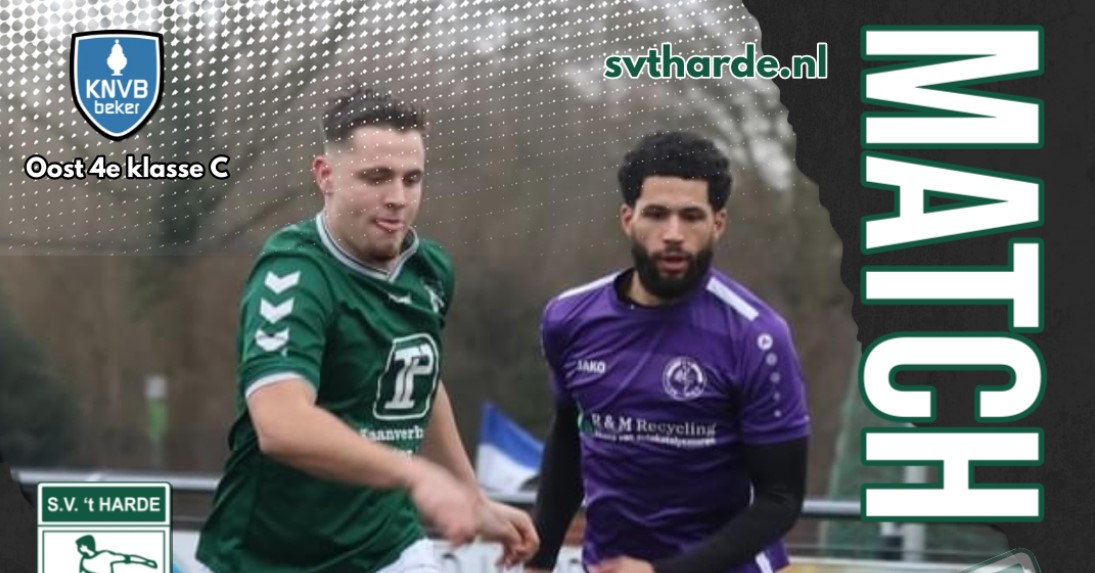 Foto: S.V. ’t Harde speelt zijn eerste bekerwedstrijd tegen Dieze West 