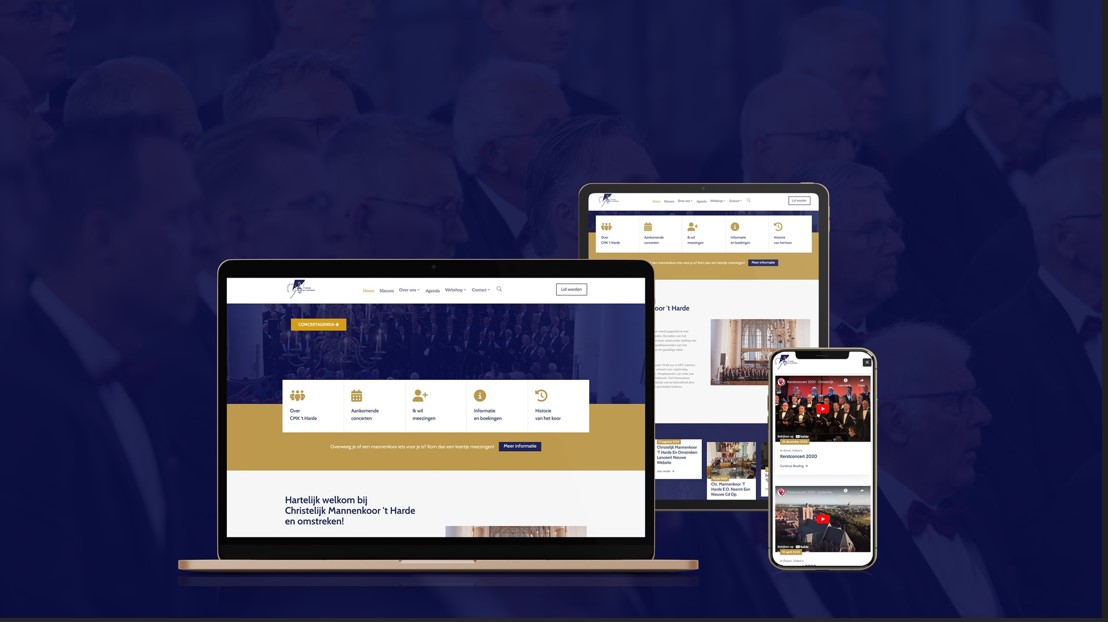 Foto: Nieuwe website CMK 't Harde e.o.