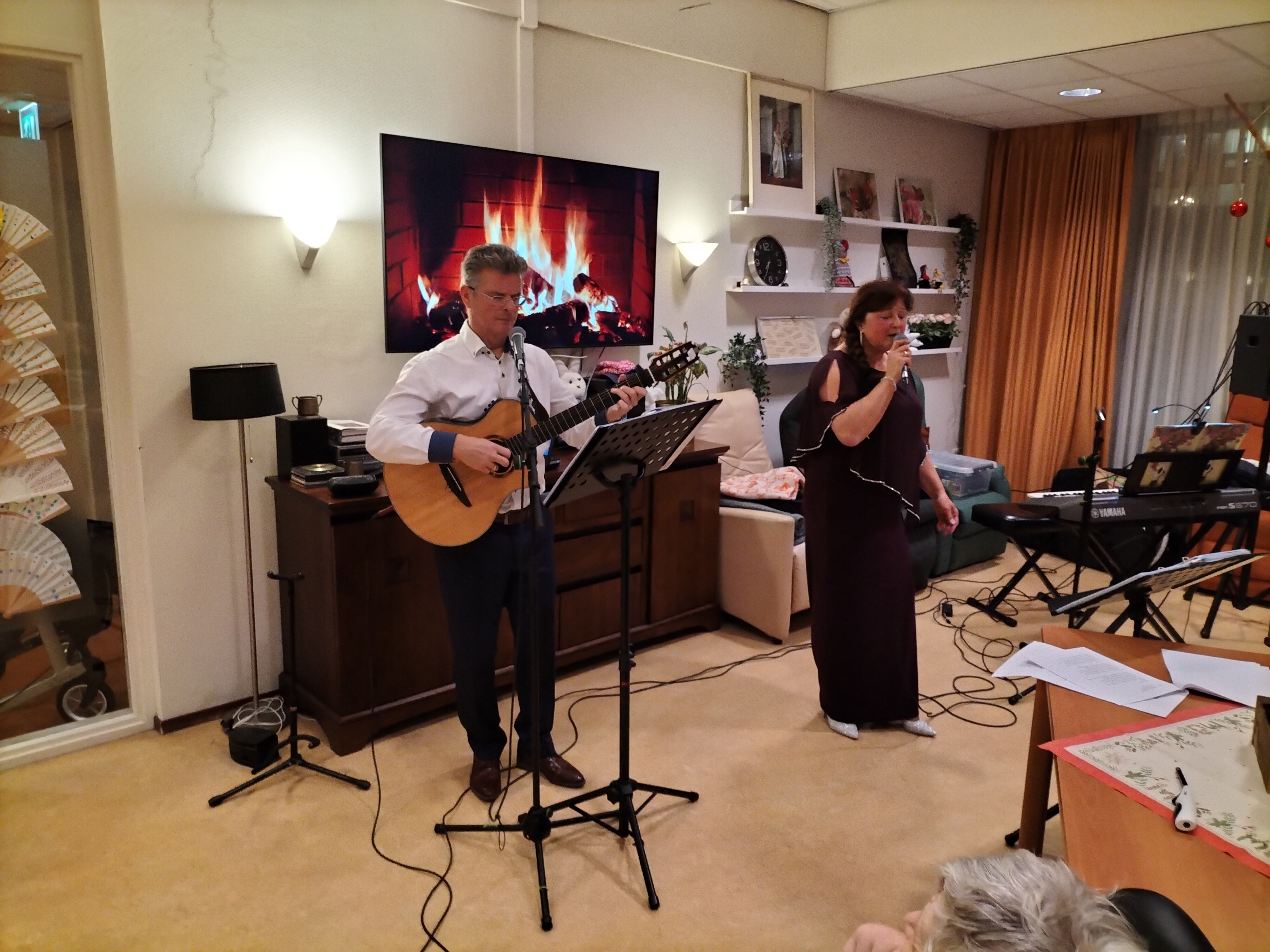 Foto: Meezingavond in de Samenhof met Duo Nostalgique 