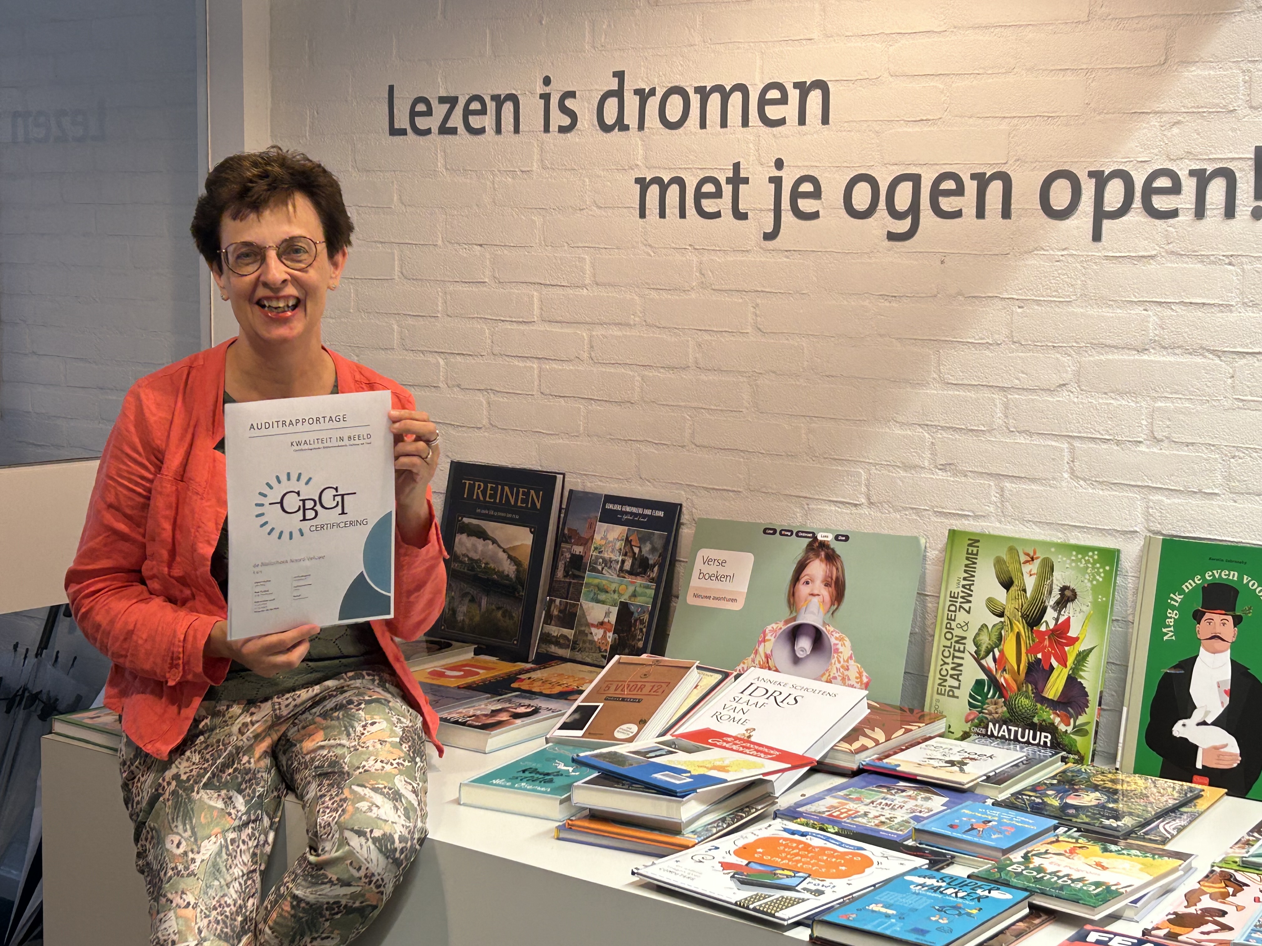 Foto: De Bibliotheek Noord-Veluwe opnieuw gecertificeerd