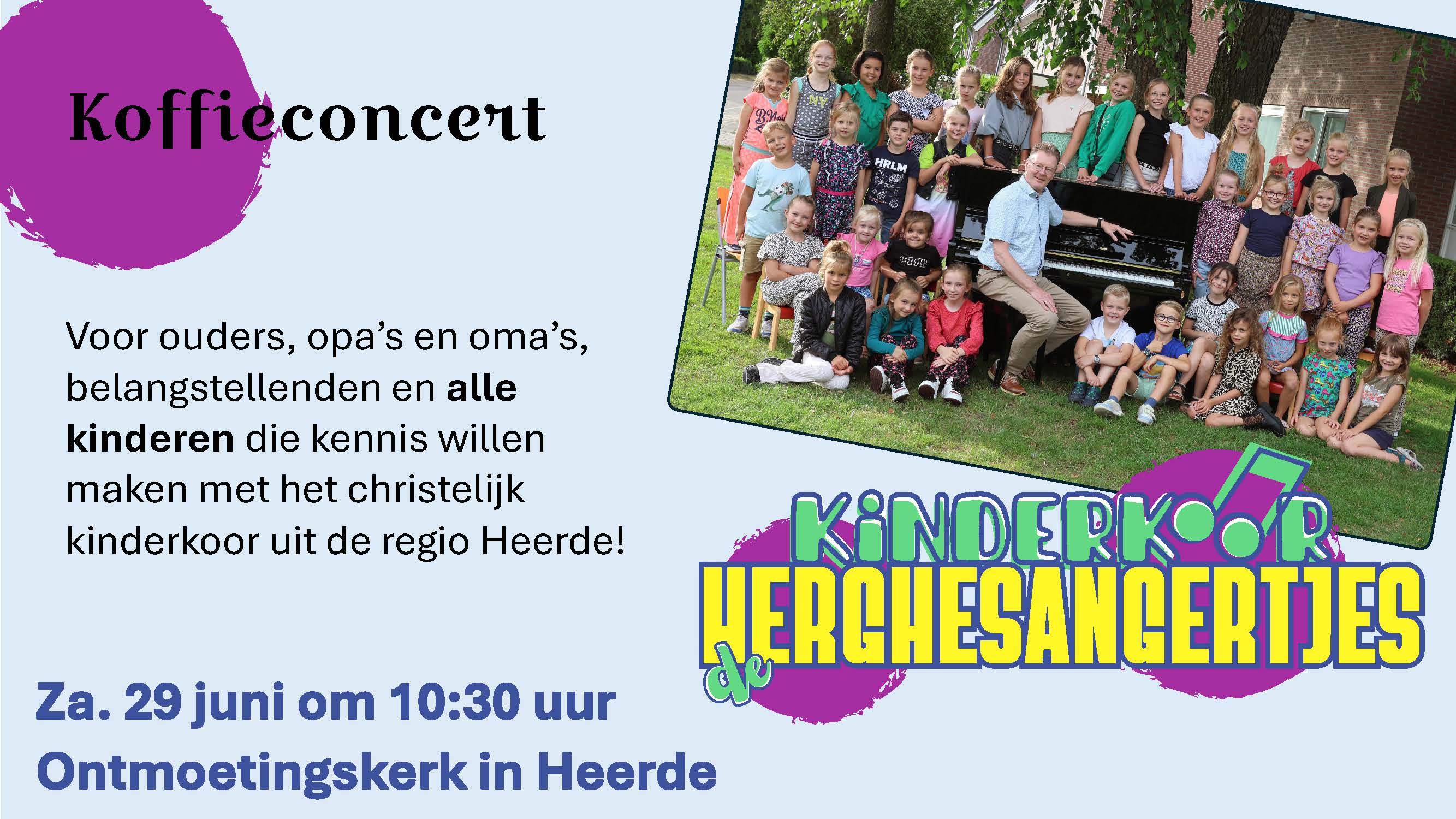 Foto: Koffieconcert kinderkoor De Herghesangertjes 