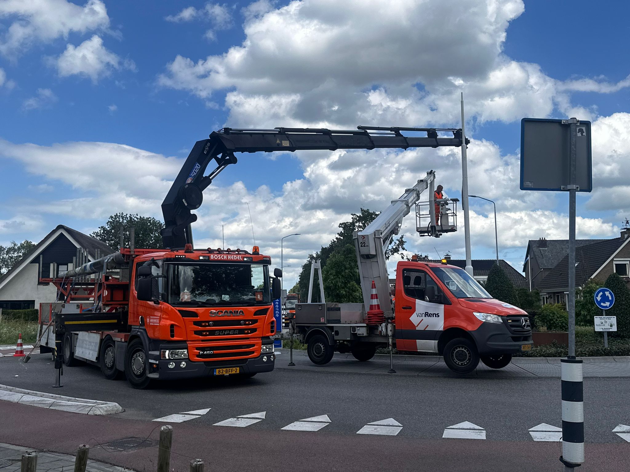 Foto: Bewegwijzering Wezep aangepast