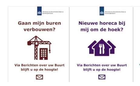 Foto: ‘Berichten over uw Buurt’: bekendmakingen van de overheid direct in uw inbox