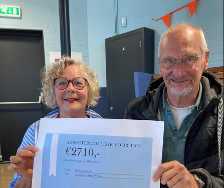 Foto: Leerlingen Agnieten College halen mooi bedrag op voor het goede doel