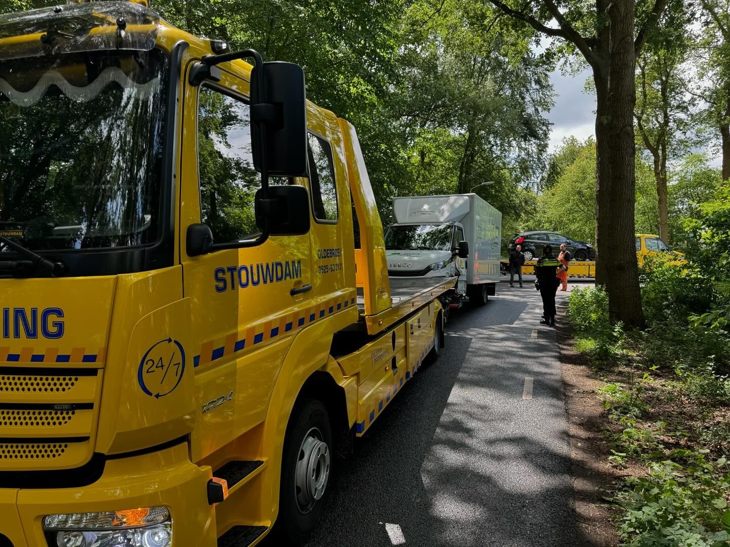 Foto: Een gewonde bij ongeval kruising Bovenheigraaf met de Feitenhofsweg in Oldebroek