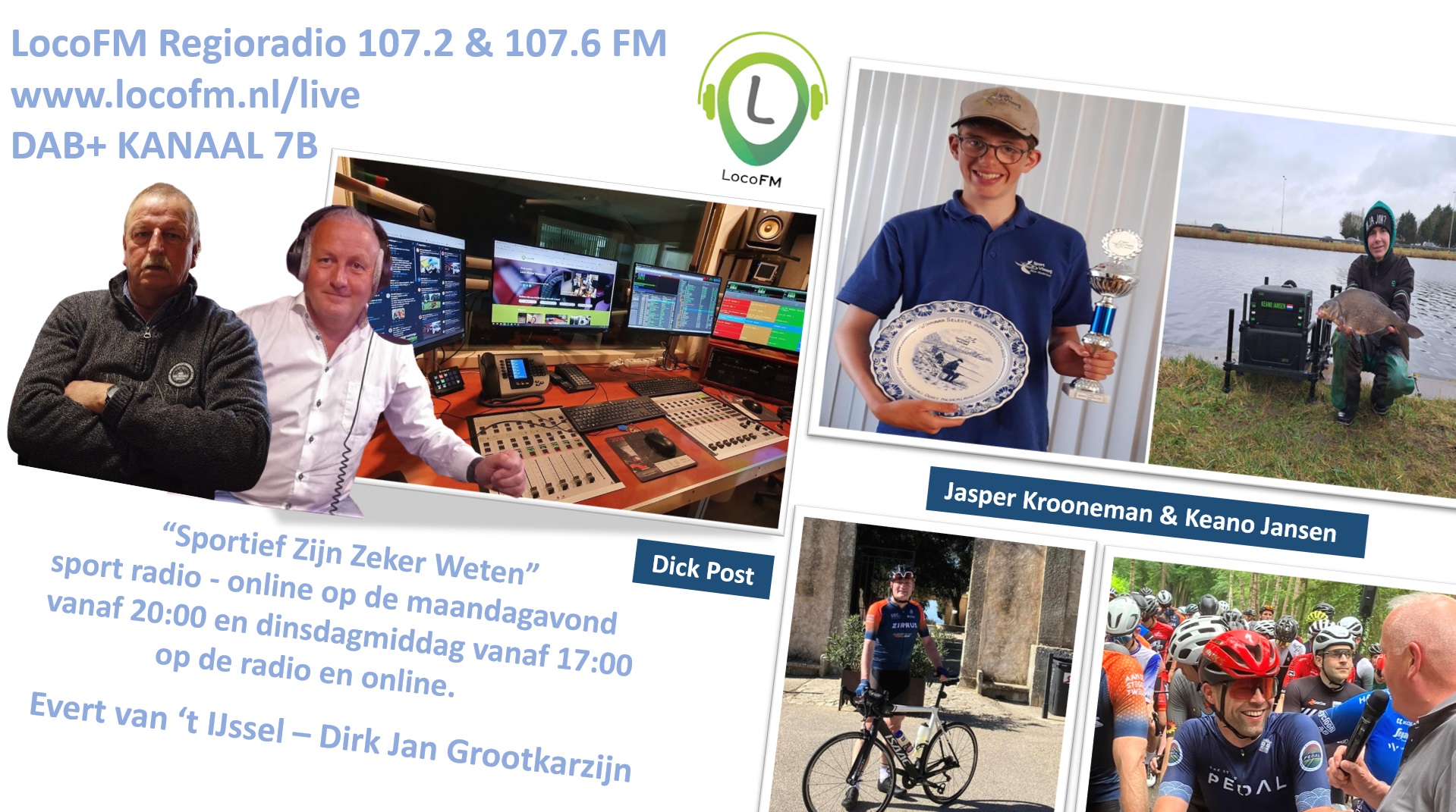 Foto: Jasper Krooneman en Keano Jansen te gast in Sportief Zijn Zeker Weten