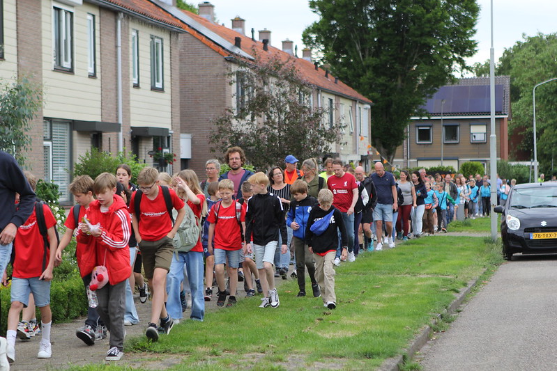 Foto: Record aantal deelnemers Avondvierdaagse Wezep
