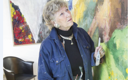 Foto: Expositie 'Gedreven door de Geest' van Anneke Kaai in Museum Sjoel Elburg