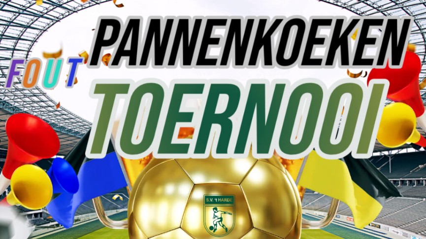 Foto: ‘Fout’ voetbaltoernooi bij de S.V. ’t Harde