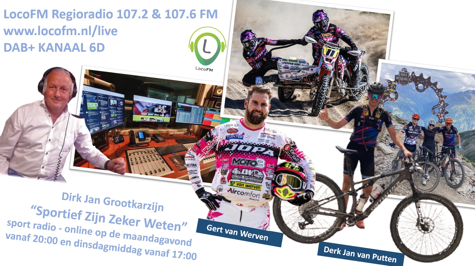 Foto: Sportief Zijn Zeker Weten met als gasten Gert van Werven en Derk Jan van Putten 