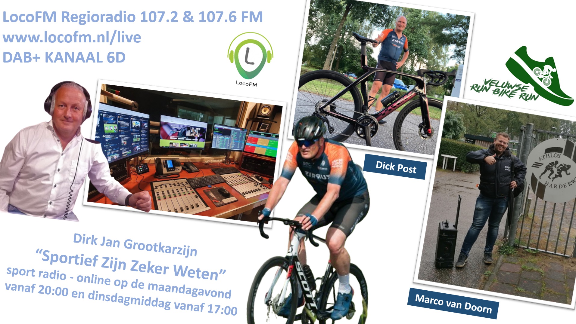 Foto: Dick Post en Marco van Doorn bij Sportief Zijn Zeker Weten