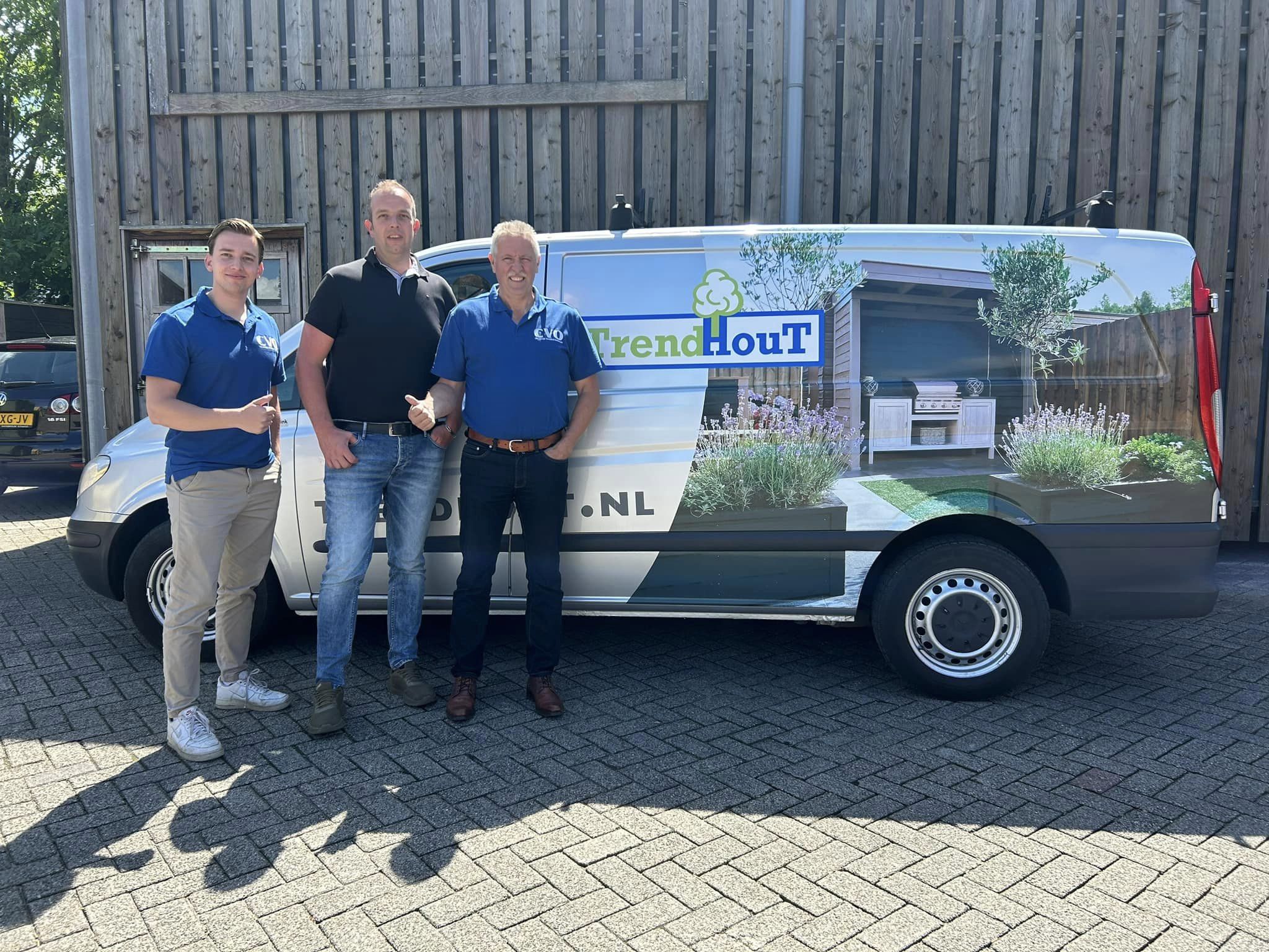 Foto: CVO bezoekt nieuwe bedrijfslocatie Trendhout