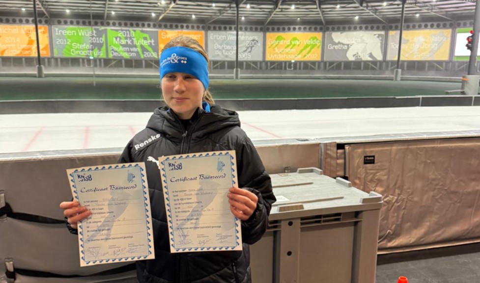 Foto: Schaatsteam Van den Beld Kroes in de prijzen