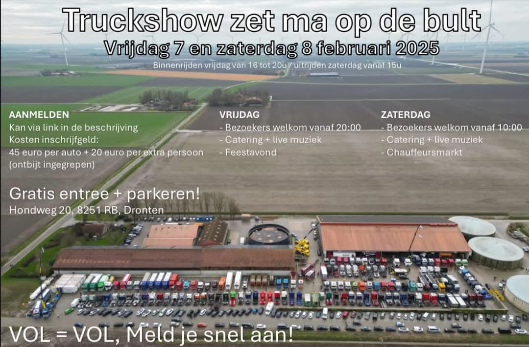 Foto: Gesprek met Goos Strijkert en Albert de Hon over de Truckshow 'Zet Ma Op De Bult'